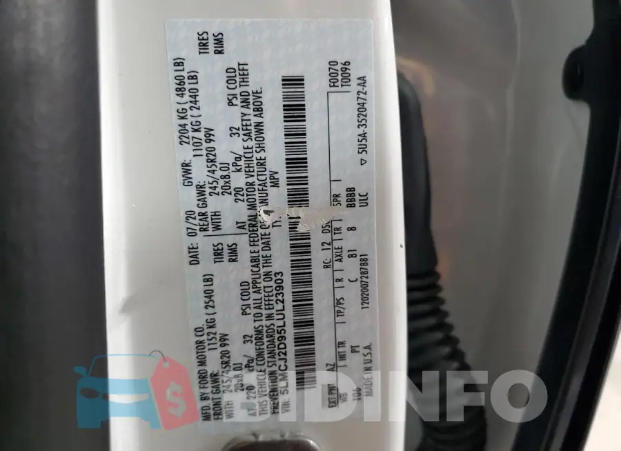 5LMCJ2D95LUL23903 Photo# 14