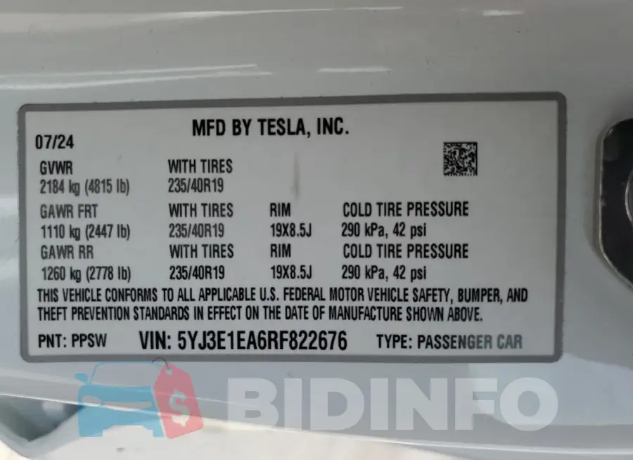 5YJ3E1EA6RF822676 Photo# 12