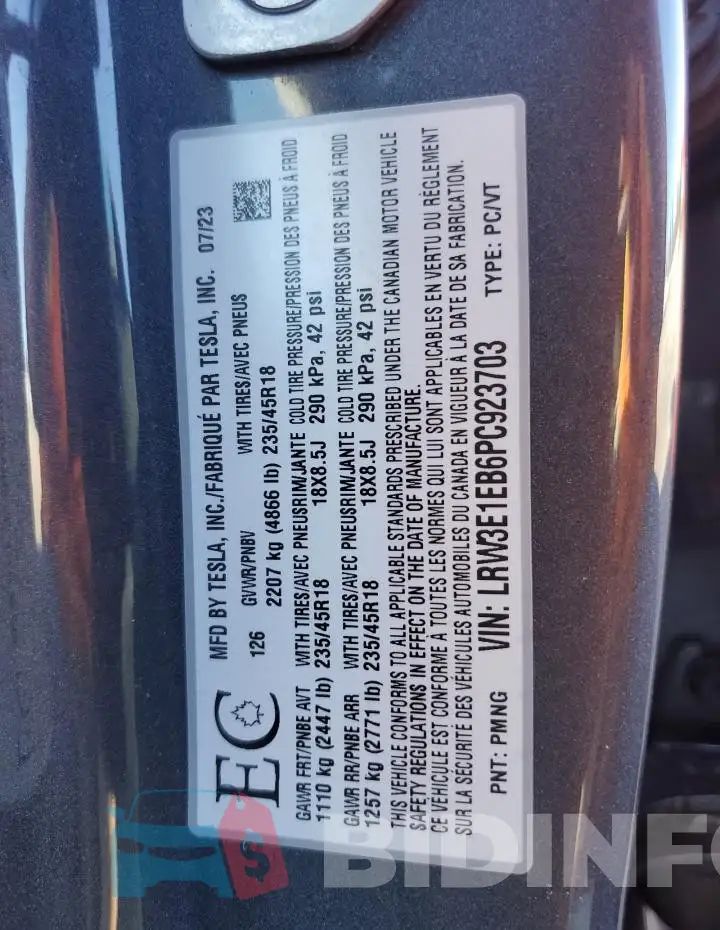 LRW3E1EB6PC923703 Photo# 12