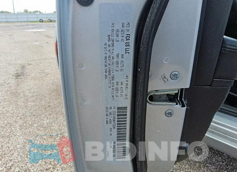 2C3CCAAG9KH733284 Photo# 12
