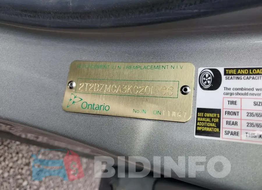 2T2BZMCA3KC201566 Photo# 13