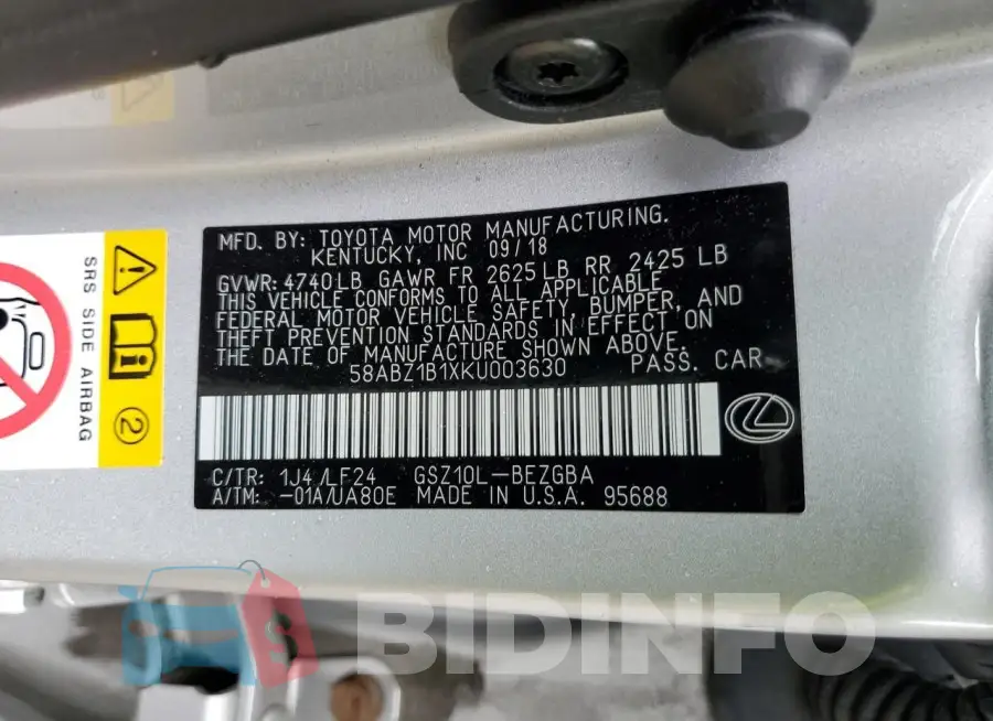 58ABZ1B1XKU003630 Photo# 12