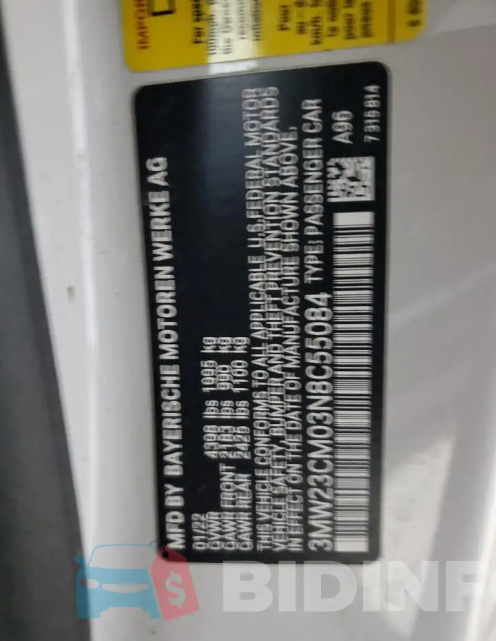 3MW23CM03N8C55084 Photo# 12