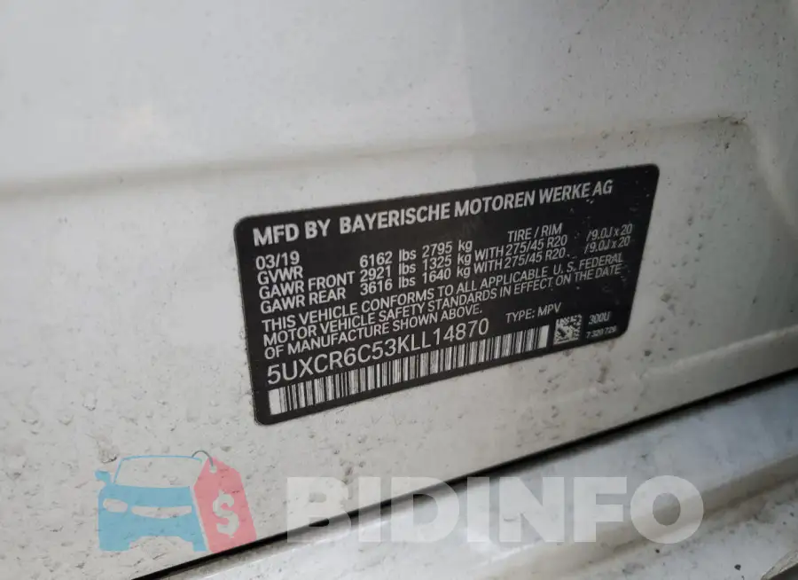 5UXCR6C53KLL14870 Photo# 13