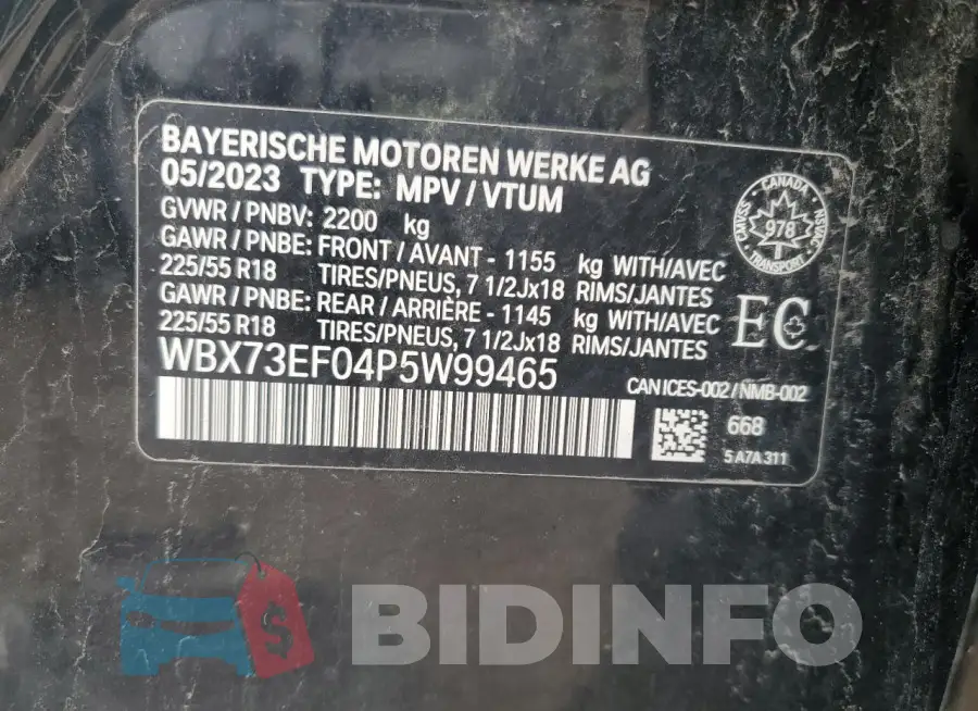 WBX73EF04P5W99465 Photo# 13