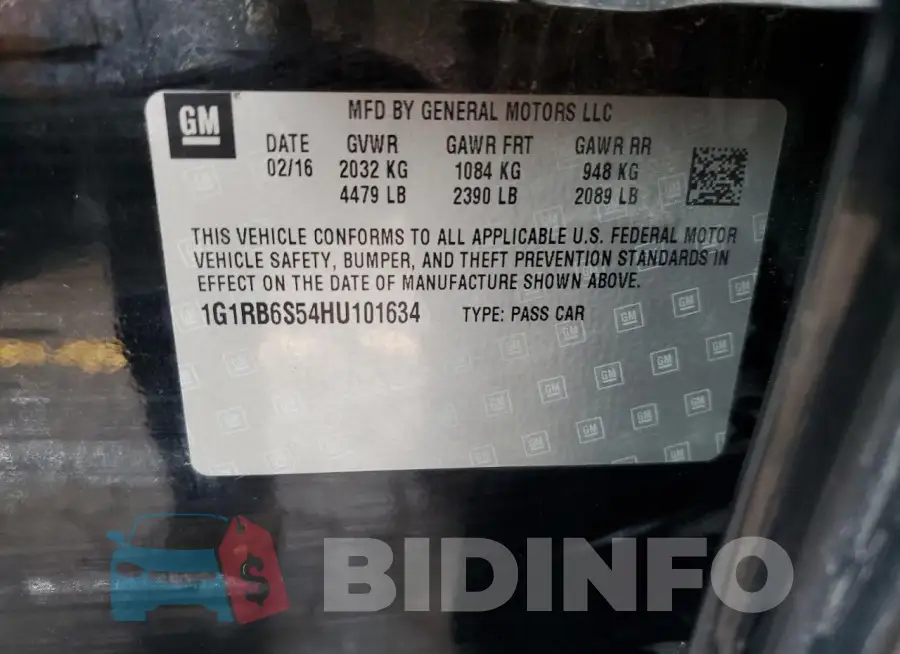 1G1RB6S54HU101634 Photo# 12