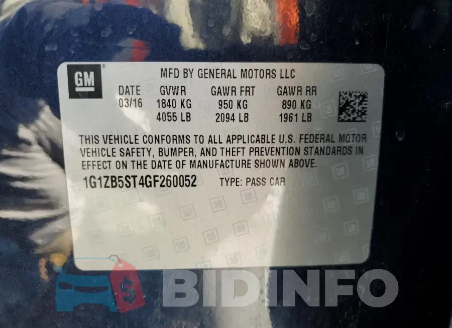 1G1ZB5ST4GF260052 Photo# 12