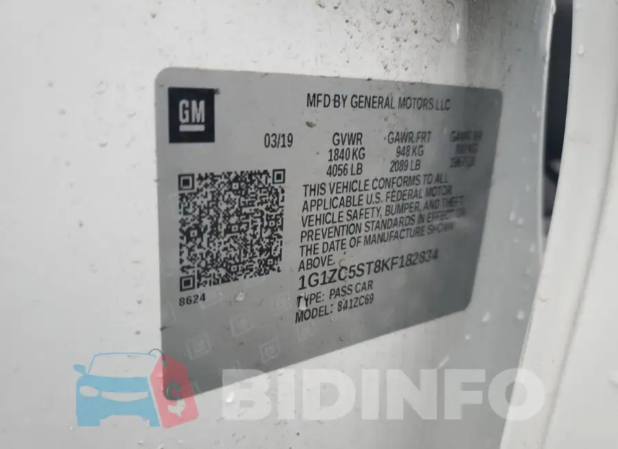 1G1ZC5ST8KF182834 Photo# 12