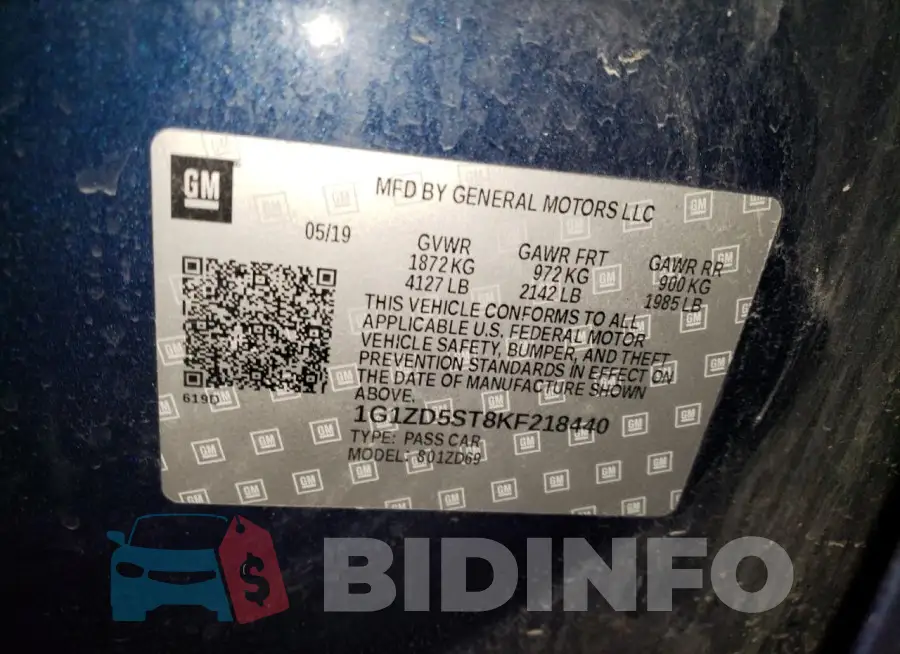 1G1ZD5ST8KF218440 Photo# 12