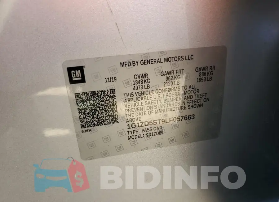 1G1ZD5ST9LF057663 Photo# 12