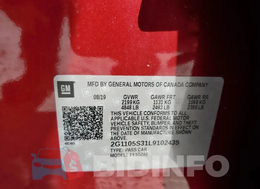 2G1105S31L9102435 Photo# 13