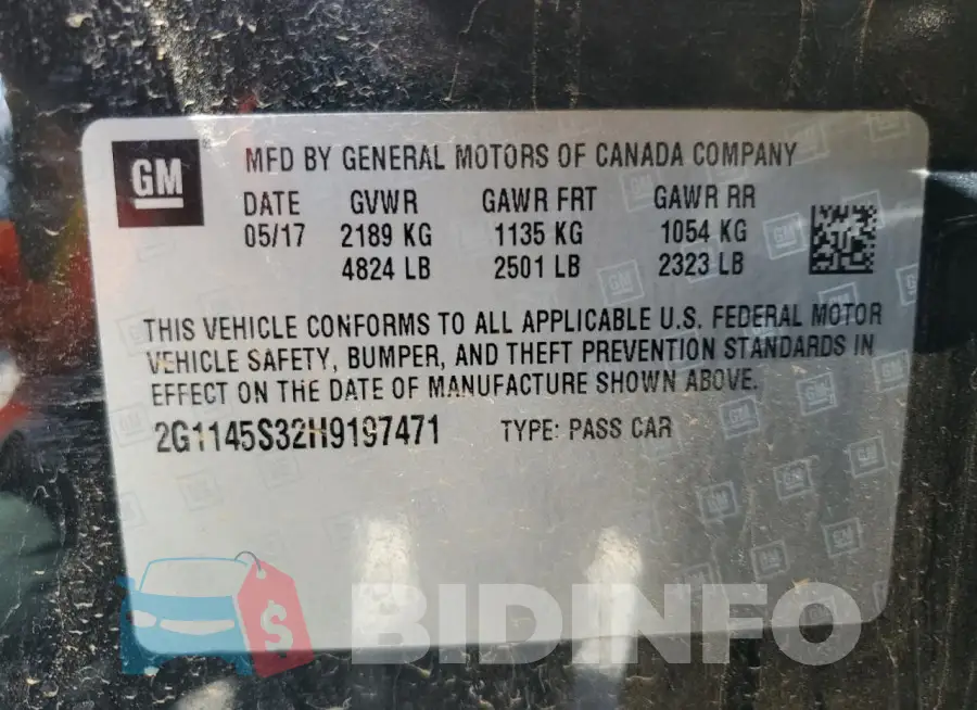 2G1145S32H9197471 Photo# 13