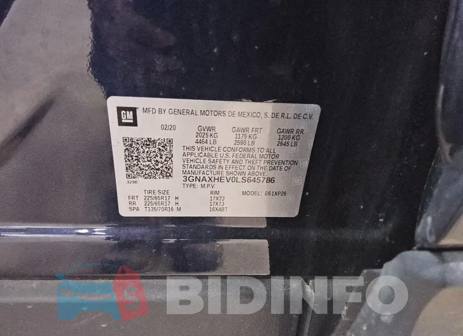 3GNAXHEV0LS645786 Photo# 13