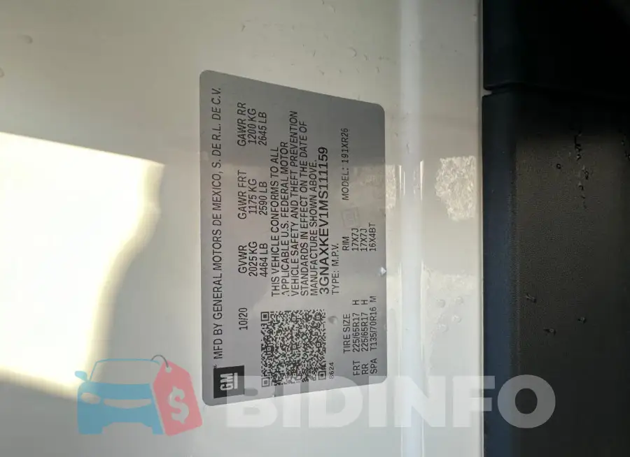 3GNAXKEV1MS111159 Photo# 10