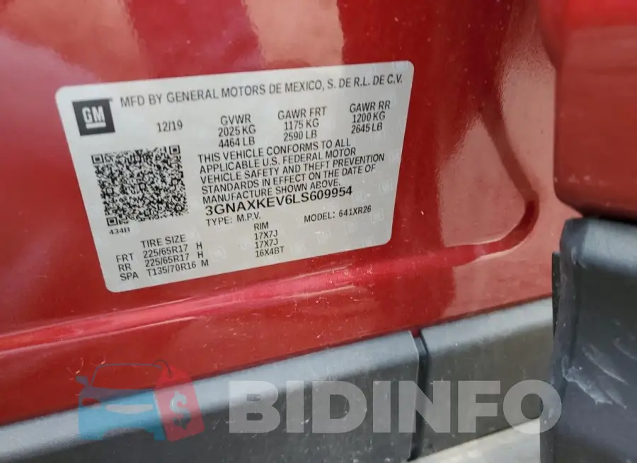 3GNAXKEV6LS609954 Photo# 12