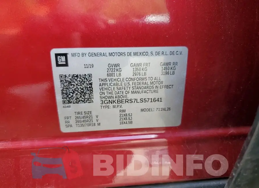 3GNKBERS7LS571641 Photo# 13
