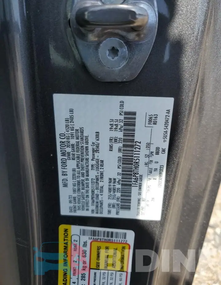 1FA6P8TH0R5111272 Photo# 12