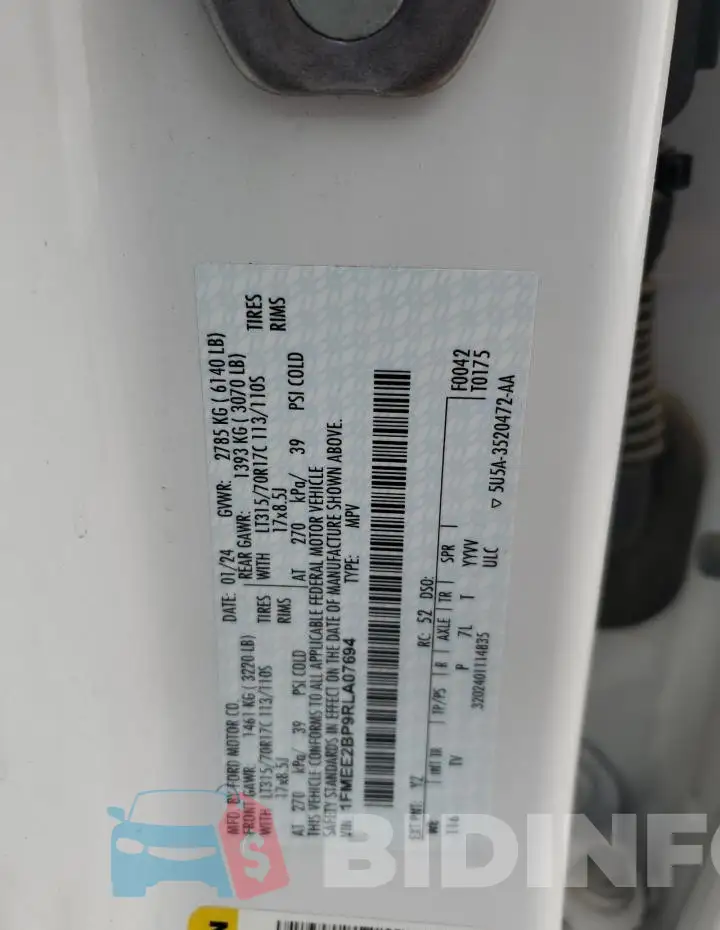 1FMEE2BP9RLA07694 Photo# 13