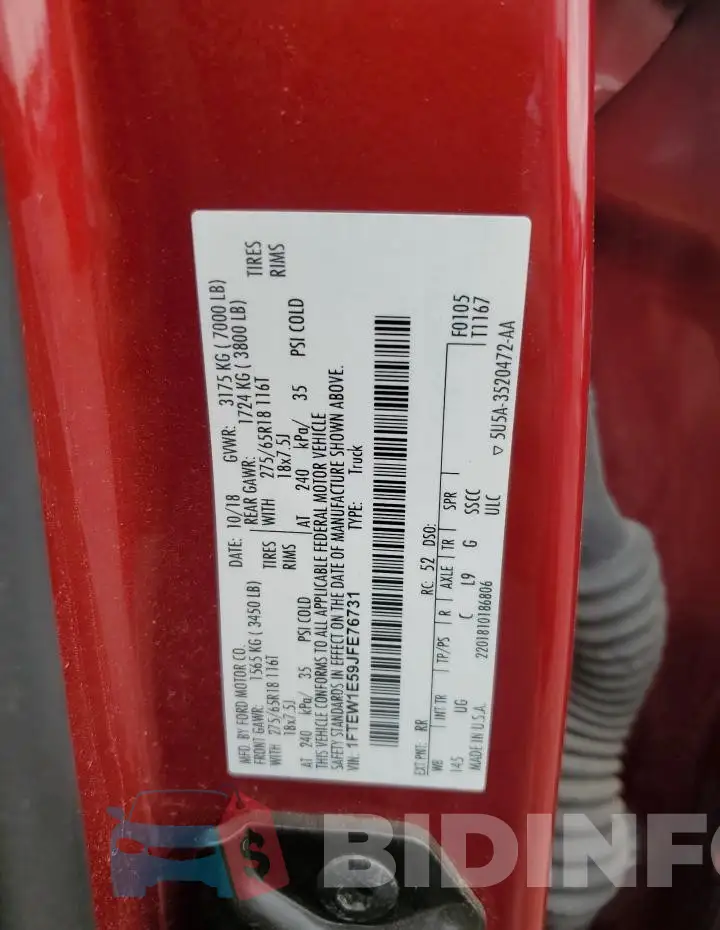 1FTEW1E59JFE76731 Photo# 12