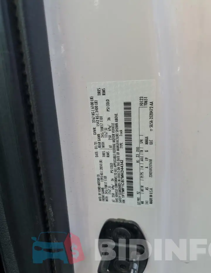 1FTMF1CB7MKD44342 Photo# 12