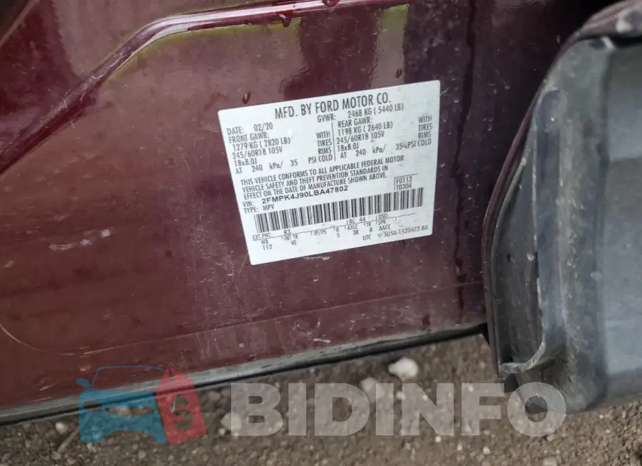 2FMPK4J90LBA47802 Photo# 13