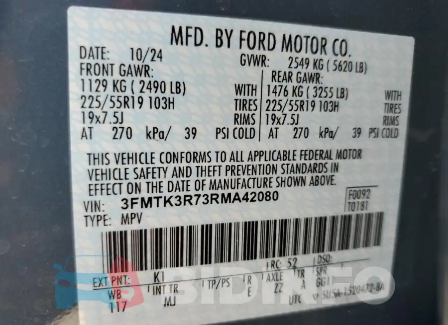 3FMTK3R73RMA42080 Photo# 13