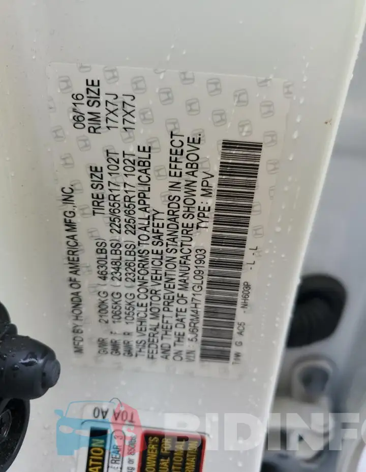 5J6RM4H71GL091903 Photo# 14