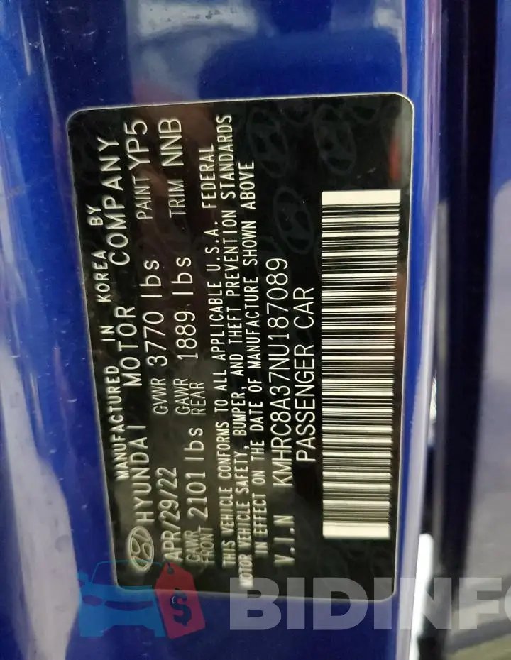 KMHRC8A37NU187089 Photo# 13