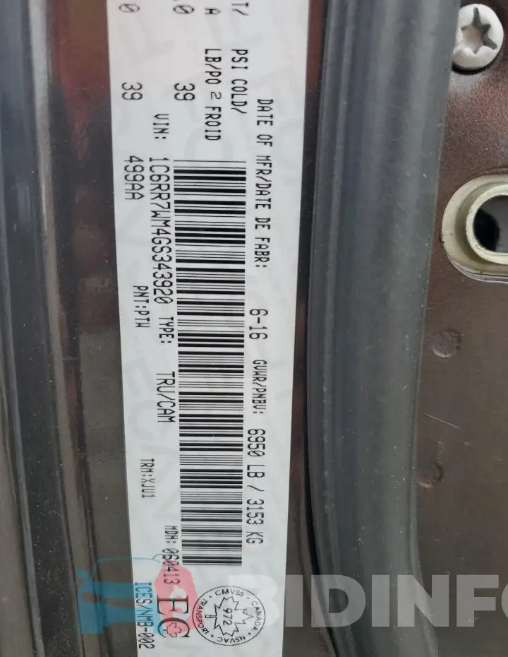 1C6RR7WM4GS343920 Photo# 12