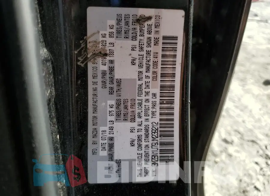 3MZBN1U79JM239212 Photo# 12