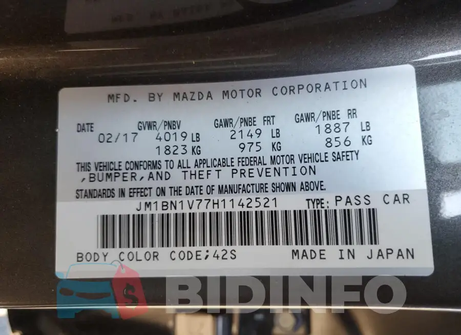 JM1BN1V77H1142521 Photo# 12