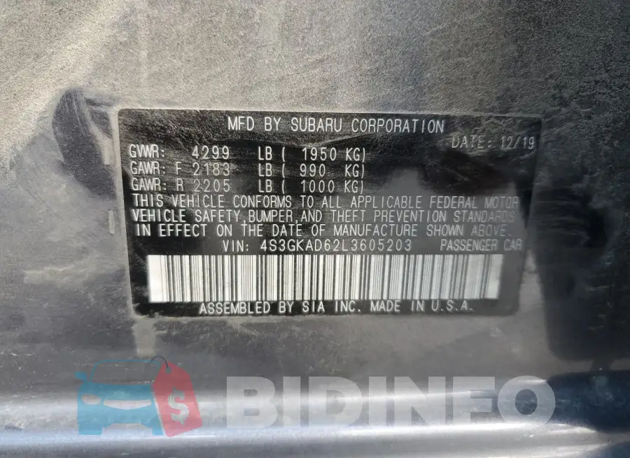 4S3GKAD62L3605203 Photo# 12