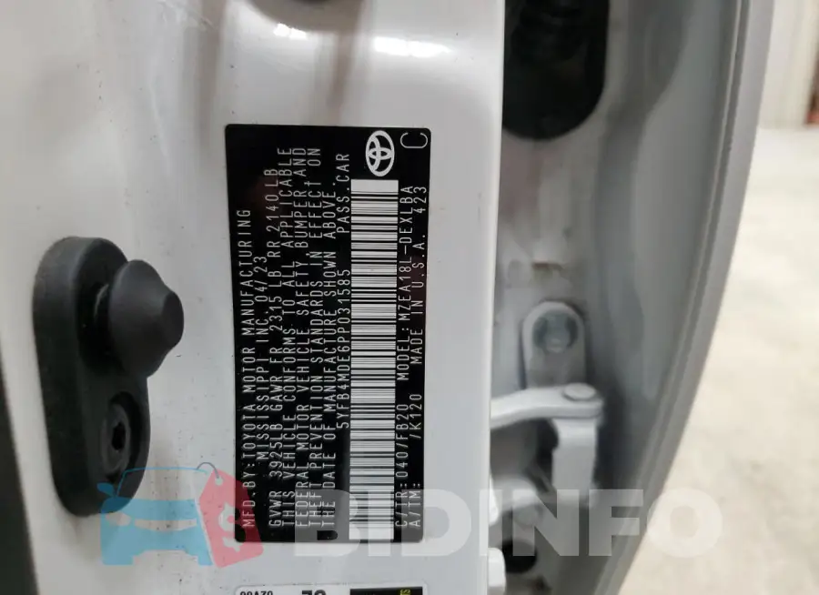 5YFB4MDE6PP031585 Photo# 12
