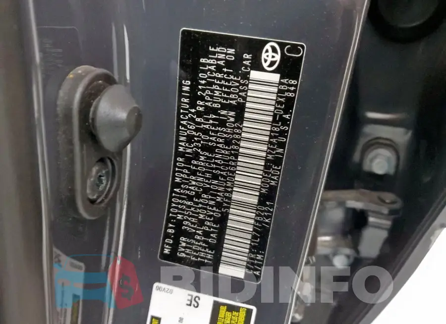 5YFB4MDE6RP182882 Photo# 12