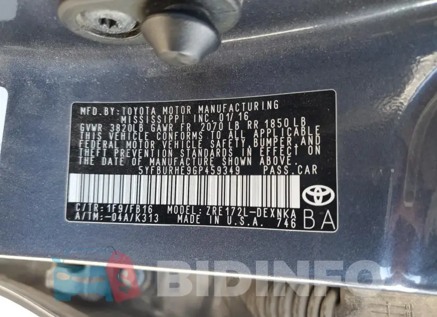 5YFBURHE9GP459349 Photo# 12