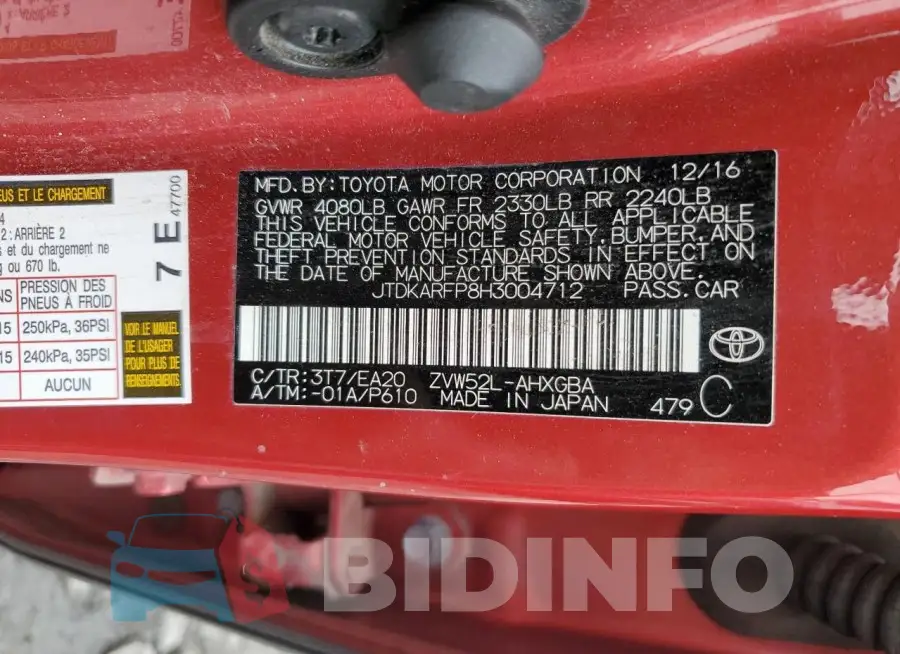 JTDKARFP8H3004712 Photo# 12