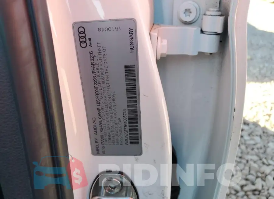 WAUA7GFF7G1095744 Photo# 12
