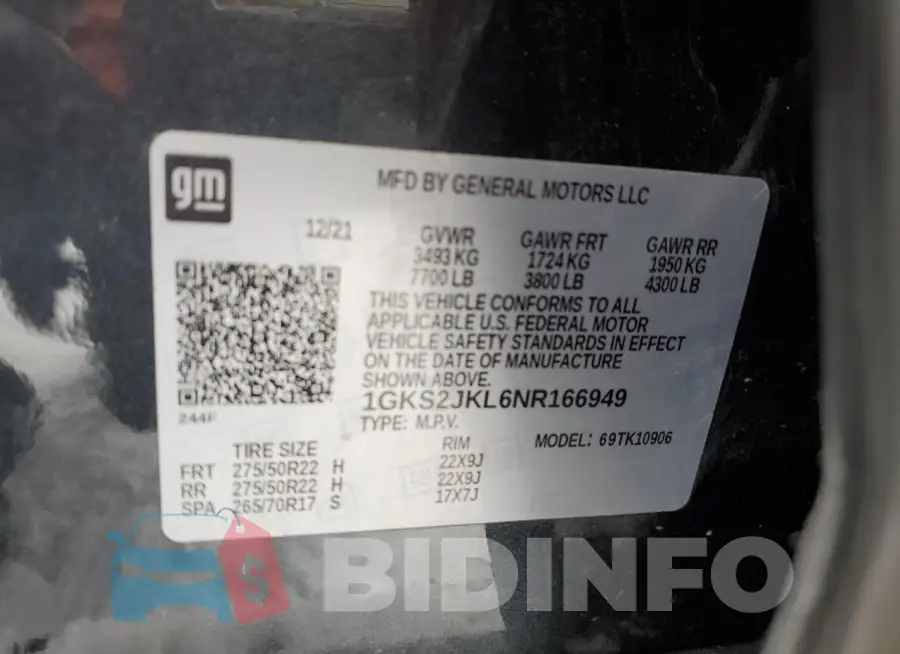 1GKS2JKL6NR166949 Photo# 13