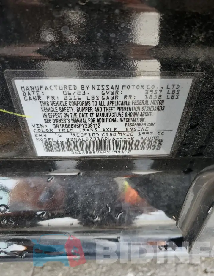 3N1AB8BV6PY298112 Photo# 12