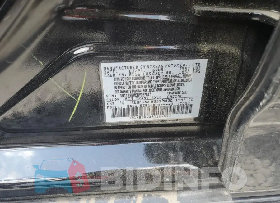 3N1AB8BVXRY327047 Photo# 12