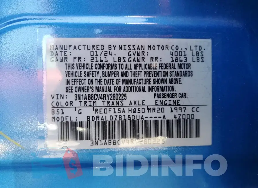 3N1AB8CV4RY280225 Photo# 12