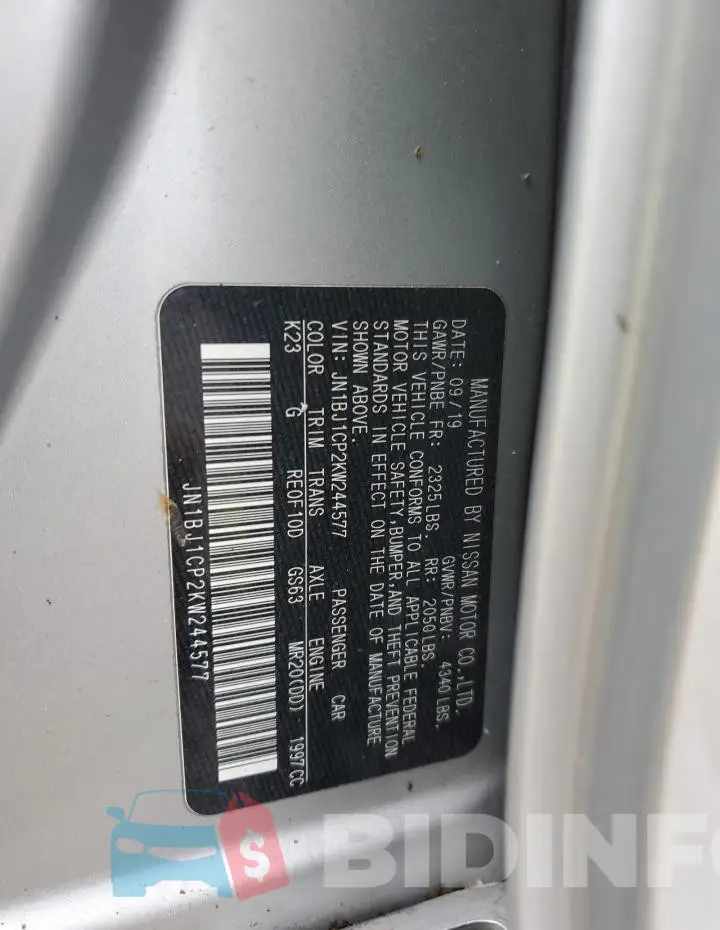 JN1BJ1CP2KW244577 Photo# 13