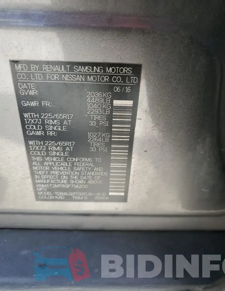 KNMAT2MT8GP714200 Photo# 13