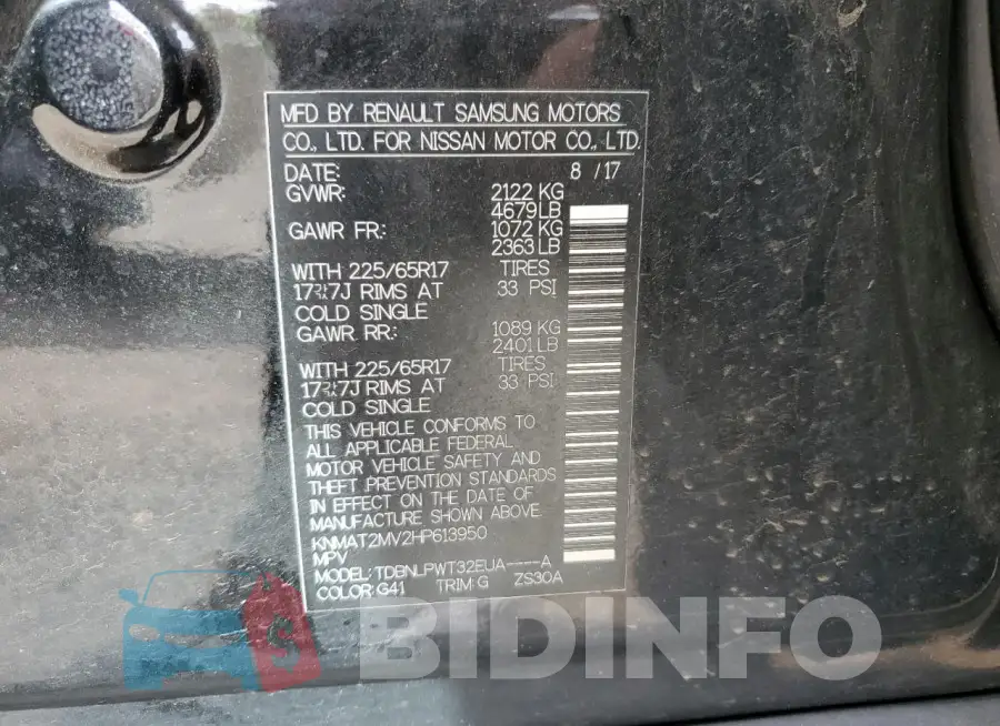 KNMAT2MV2HP613950 Photo# 13