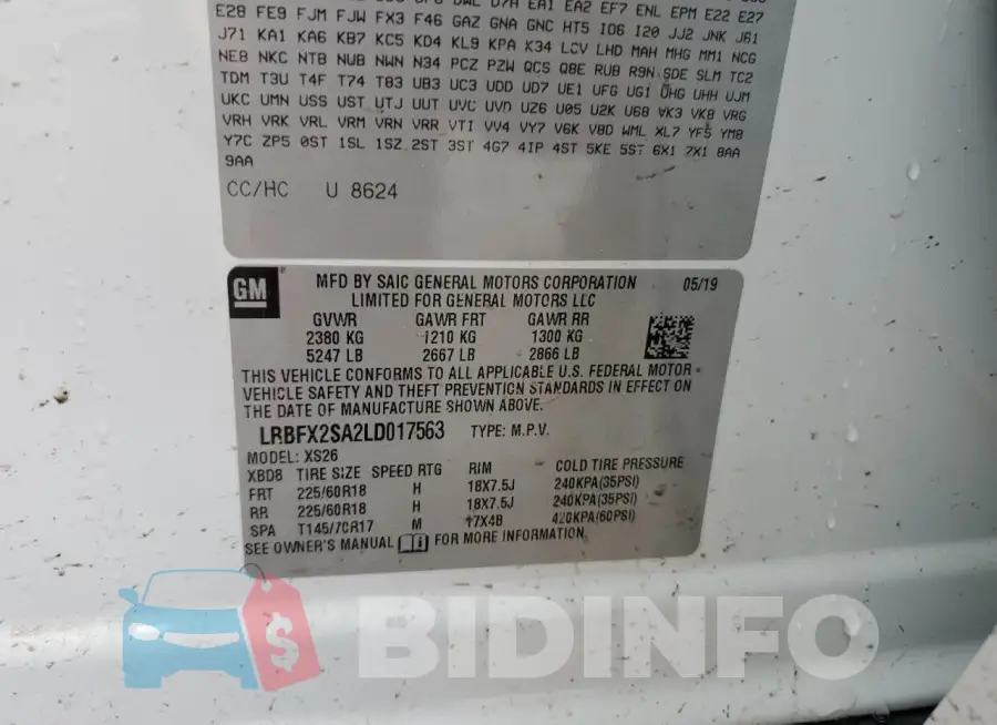 LRBFX2SA2LD017563 Photo# 13