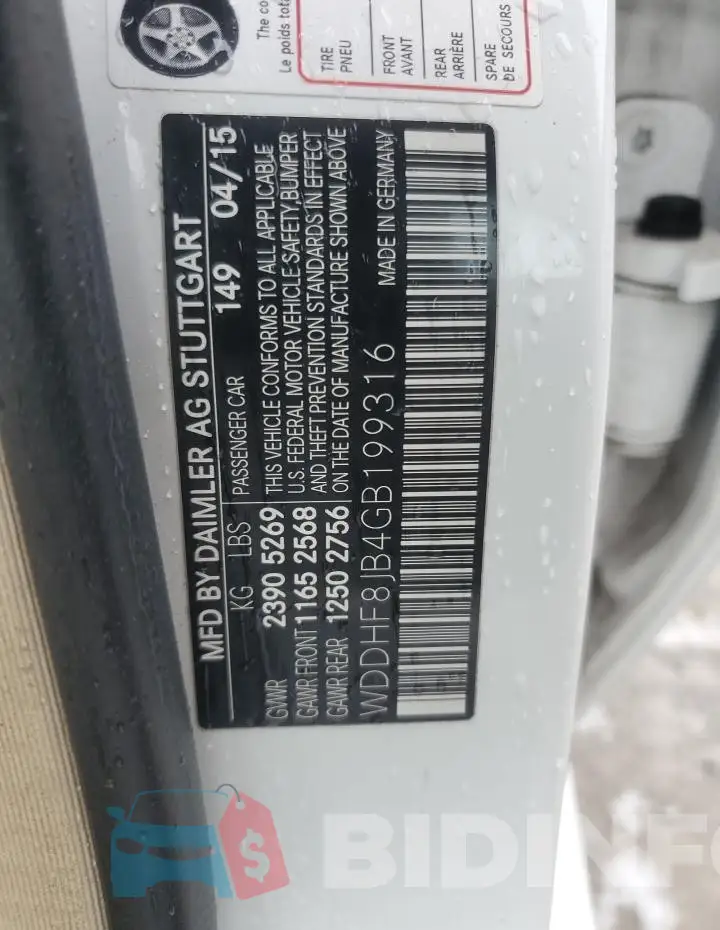 WDDHF8JB4GB199316 Photo# 12