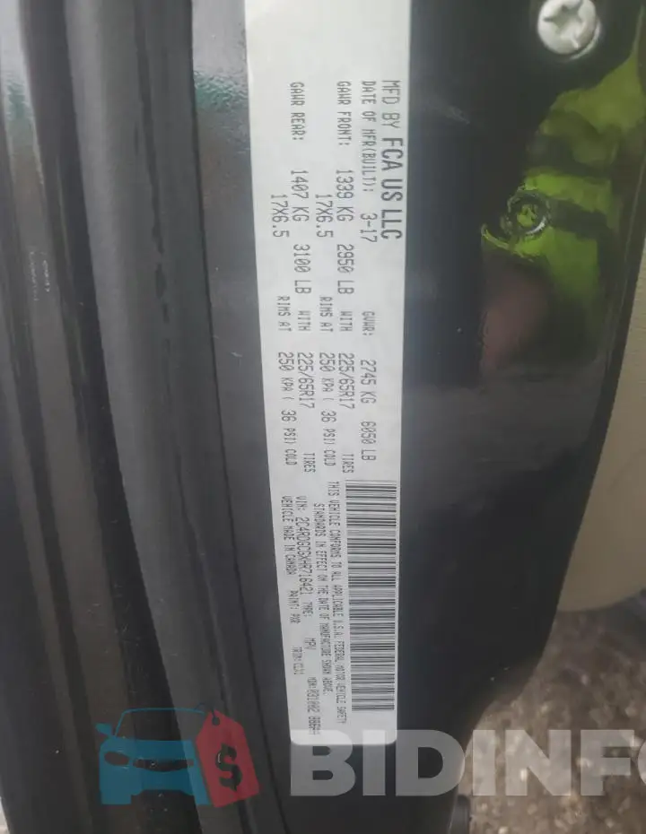 2C4RDGCGXHR716421 Photo# 13