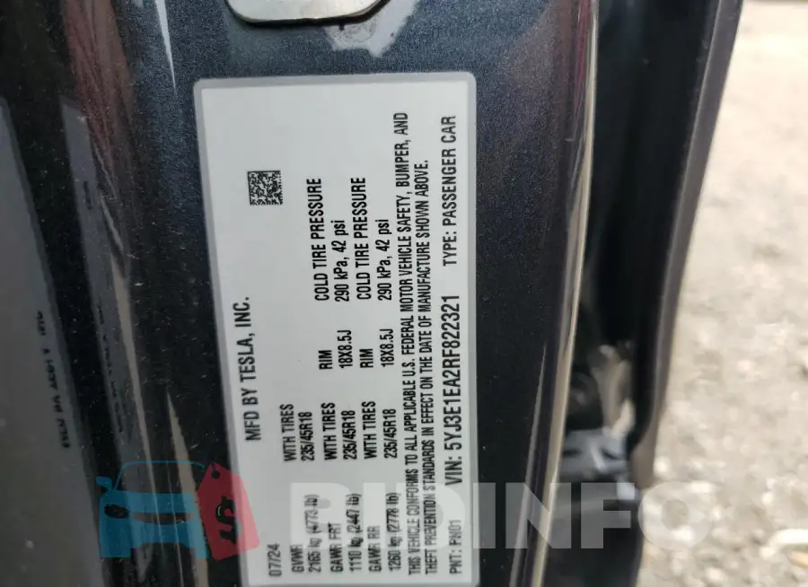5YJ3E1EA2RF822321 Photo# 13