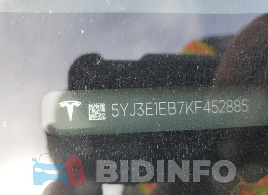 5YJ3E1EB7KF452885 Photo# 12