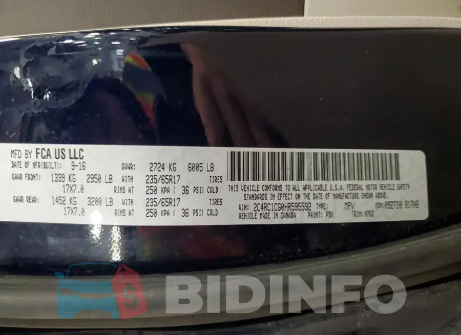 2C4RC1CG0HR595592 Photo# 13
